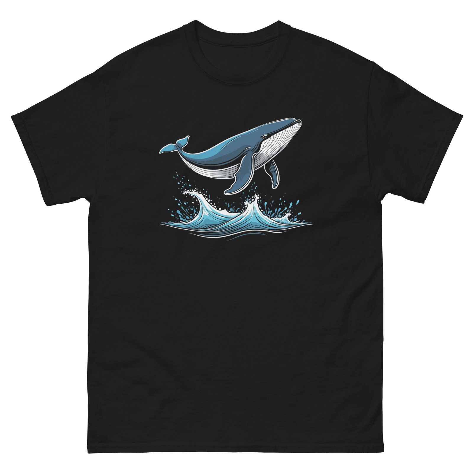 Cute Whale T-Shirt - Funny Ocean Mammal Cartoon T-Shirt