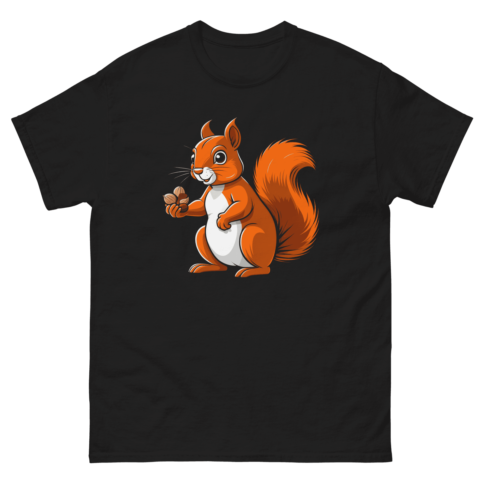 Bright Chirpy Squirrel T-Shirt - Adorable Forest Critter Design